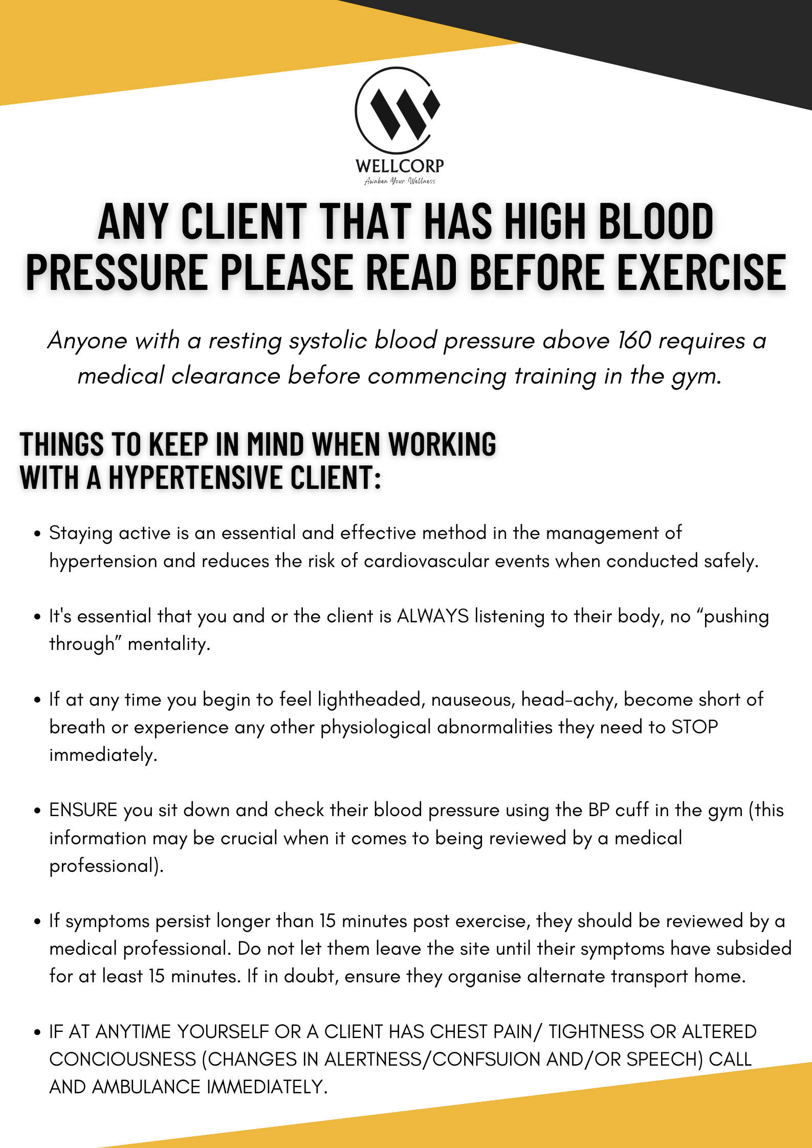 For Anyone Who Has High Blood Pressure Please Read Before Exercise